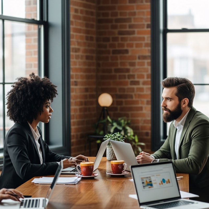 Consulenza professionale e incontro strategico di business